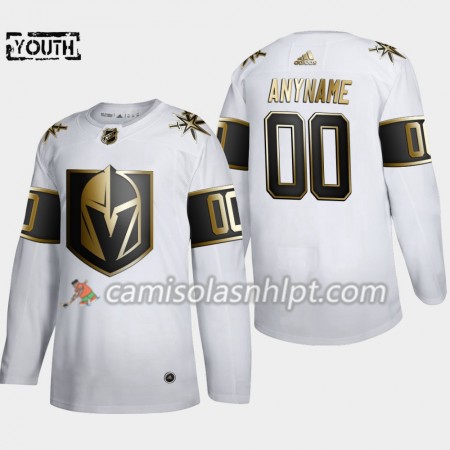 Camisola Vegas Golden Knights Personalizado Adidas 2019-2020 Golden Edition Branco Authentic - Criança